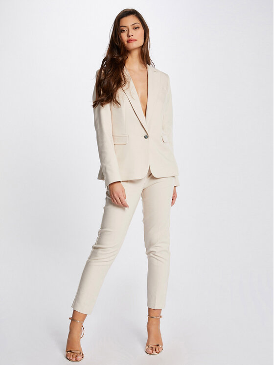 Morgan Morgan Παντελόνι υφασμάτινο 211-PROSY.F Μπεζ Slim Fit