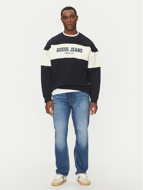 Guess Jeans Guess Jeans T-Shirt M4BQ39 K9V31 Tmavomodrá Regular Fit