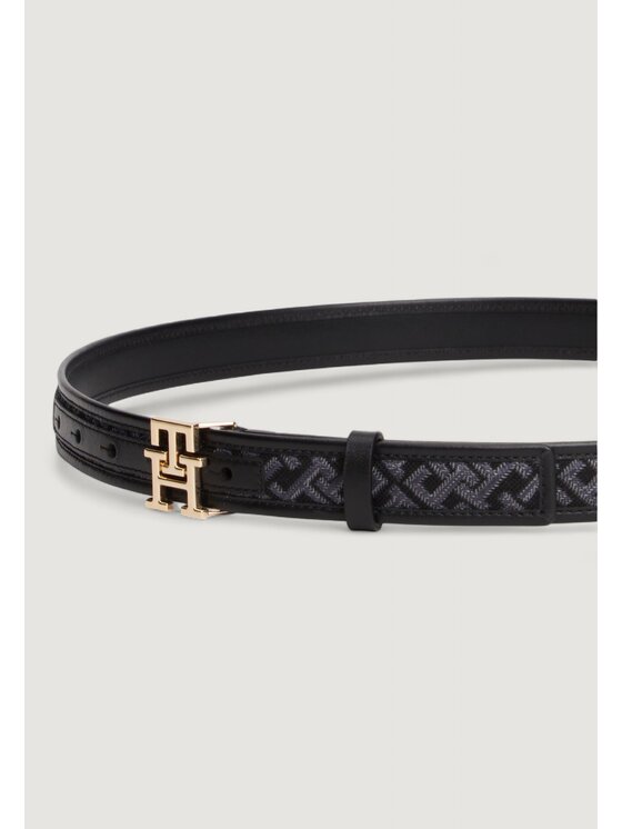 Tommy Hilfiger Tommy Hilfiger Cintura da donna TH MODERN 2.5 JACQUARD Nero
