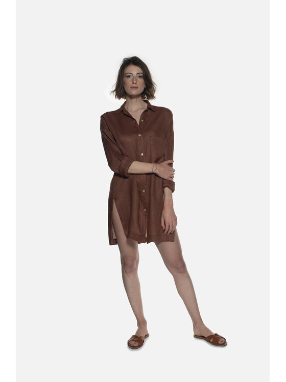 ACANFORA ACANFORA Camicia 3669-TAB Marrone Regular Fit