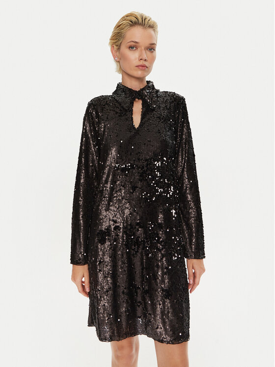Bruuns Bazaar Bruuns Bazaar Koktélruha Uriela BBW4191 Fekete Regular Fit