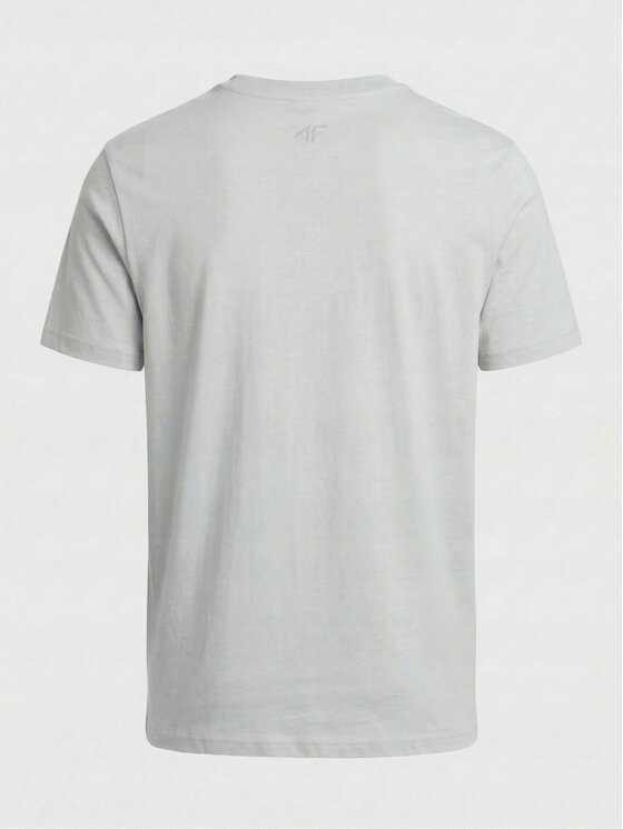 4F 4F T-Shirt Z-TTSHM3947-3-Y Biały Regular Fit