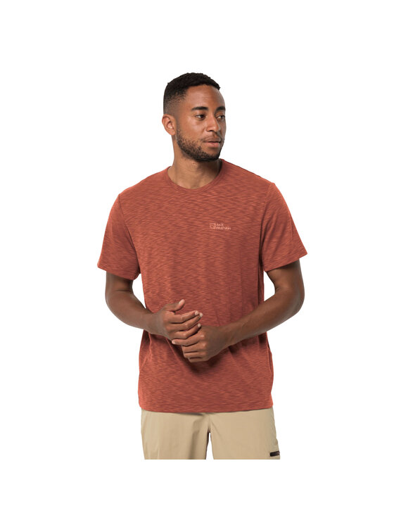 Jack Wolfskin Jack Wolfskin T-shirt Jack Wolfskin Travel Tee M Rosso Regular Fit