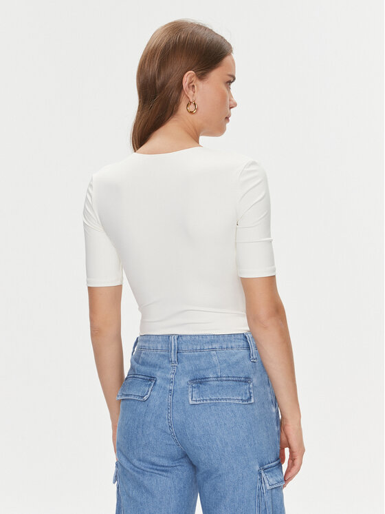 Guess Guess Боди Chia V3BP23 KC450 Екрю Slim Fit