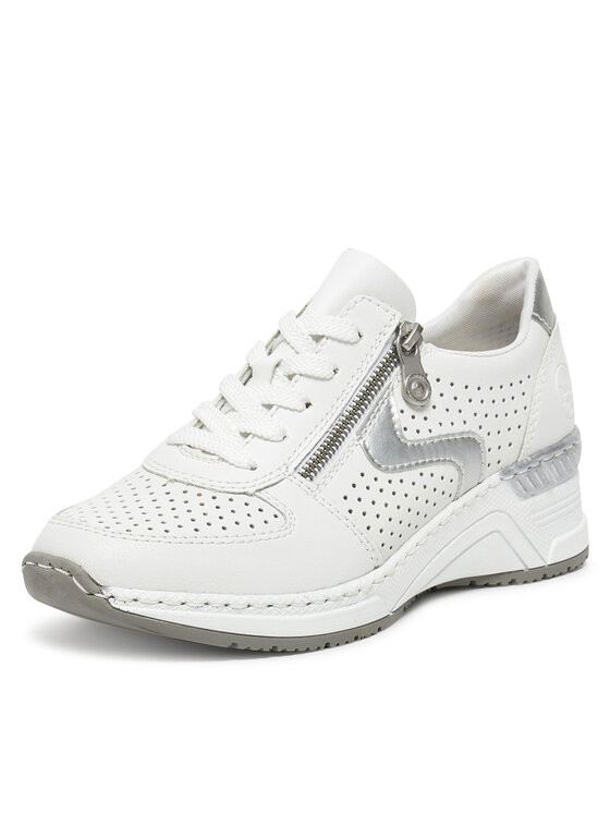 Rieker Rieker Sneakersy N4340-80 Biały