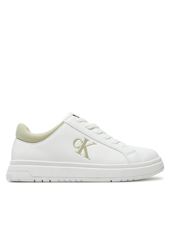 Calvin Klein Jeans Calvin Klein Jeans Sneakersy Low Cut Lace-Up Sneaker V3X9-81058-1464 S Bílá