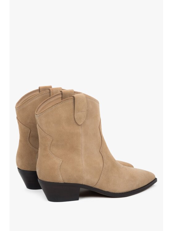 Estro Estro Καουμπόικες Μπότες & Μποτάκια ER00118782 Μπεζ