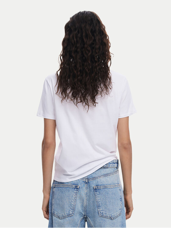 Desigual Desigual T-Shirt Misuri 25SWTKA9 Λευκό Regular Fit