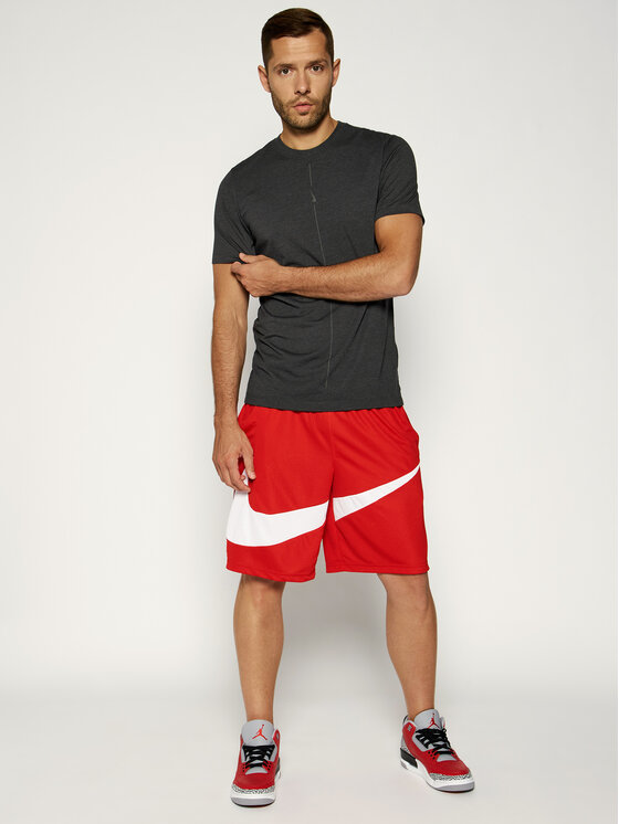 Nike Nike Technikai póló Yoga Dri-Fit CT6476 Szürke Regular Fit