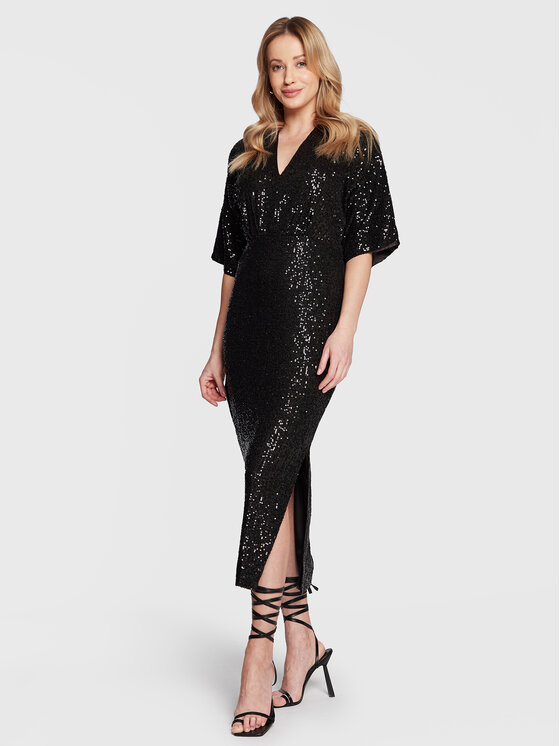 Closet London Rochie cocktail D8672 Negru Regular Fit Closet imagine noua