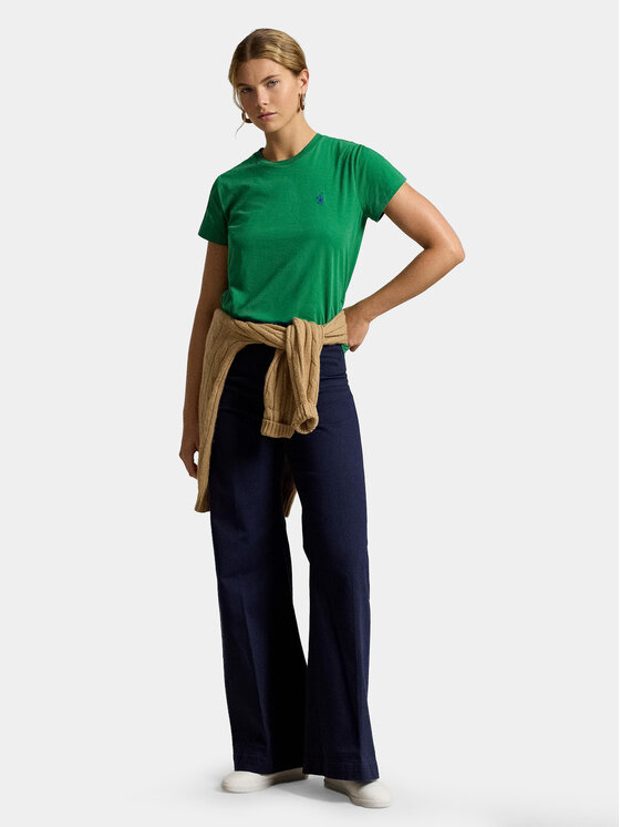 Polo Ralph Lauren Polo Ralph Lauren Tricou 211B14605022 Verde închis Classic Fit
