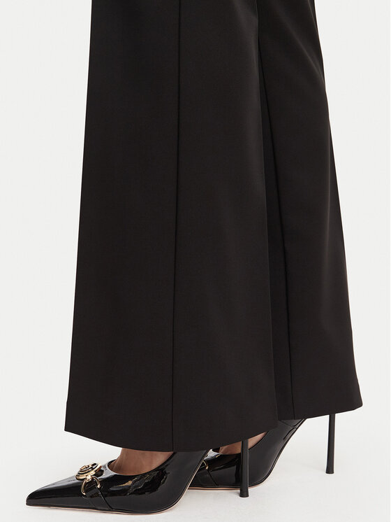 Rinascimento Rinascimento Pantaloni din material CFC0130135003 Negru Flare Fit