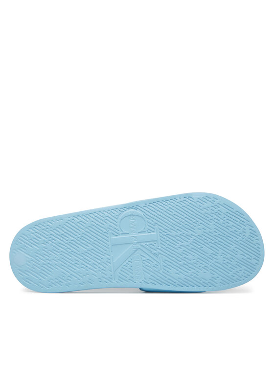 Calvin Klein Jeans Calvin Klein Jeans Natikači Slide Pu Hf Mg YW0YW01879 Svetlo modra