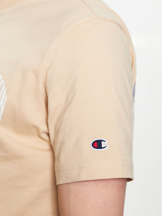 Champion Champion Marškinėliai 218521 Smėlio Regular Fit