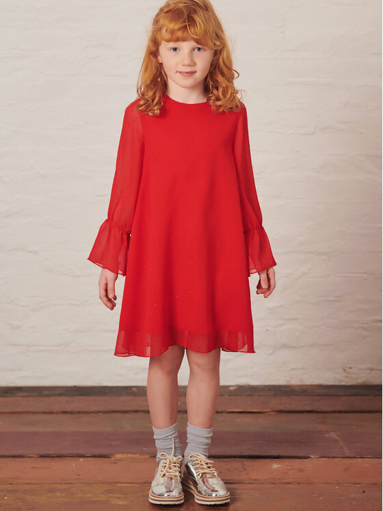 minimi minimi Sukienka 120/19C Czerwony Relaxed Fit