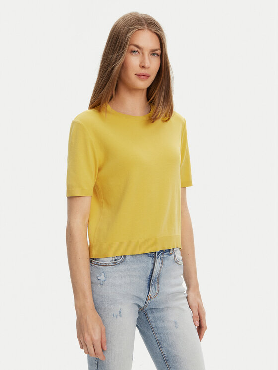United Colors Of Benetton United Colors Of Benetton Svetr 1091D10D5 Žlutá Relaxed Fit