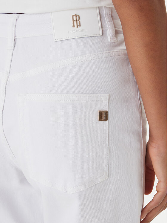 Fracomina Fracomina Дънки FP26SVD005W61501 Бял Slim Fit
