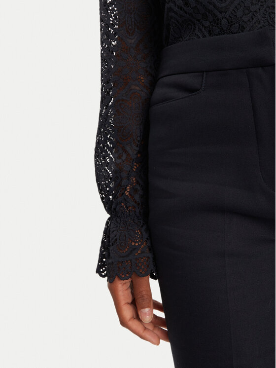Morgan Morgan Stoffhose 242-PFLOU.F Dunkelblau Flare Fit