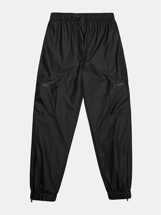 Rains Rains Αδιάβροχο παντελόνι Cargo Rain Pants Regular W3 18850 Μαύρο Regular Fit