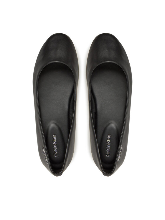 Calvin Klein Calvin Klein Μπαλαρίνες Flat Mary Jane - Lth HW0HW02341 Μαύρο