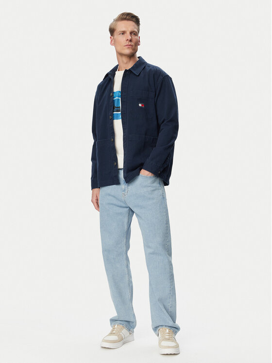 Tommy Jeans Tommy Jeans Τζιν μπουφάν DM0DM20236 Σκούρο μπλε Regular Fit