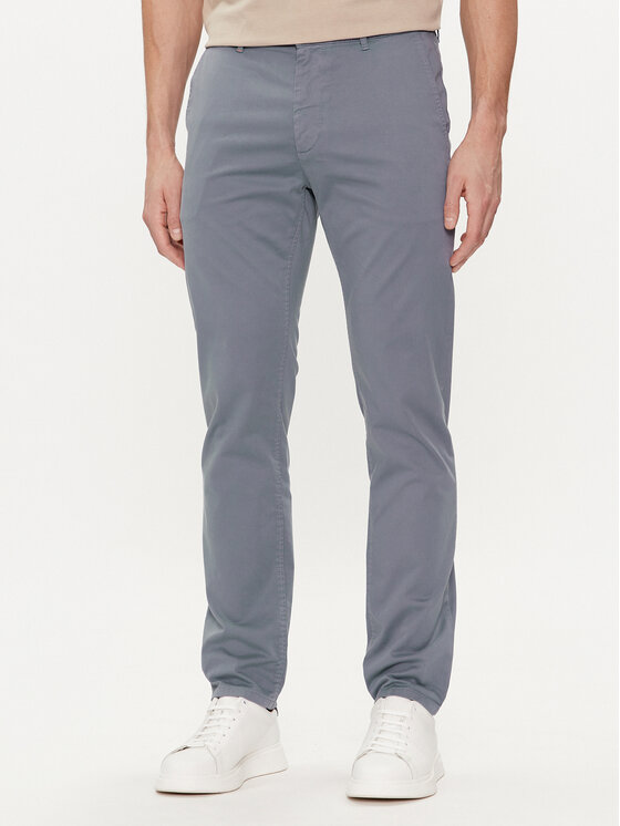 BOSS Boss Chino nohavice 50510933 Modrá Slim Fit