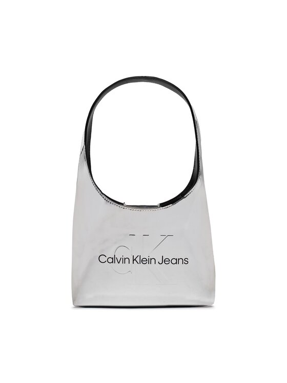 Geantă Calvin Klein Jeans Sculpted Arc Shoulderbag22 K60K611860 Argintiu