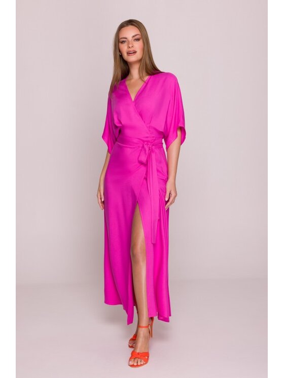 Stylove Stylove Sukienka letnia S406 Fioletowy Beachy Fit