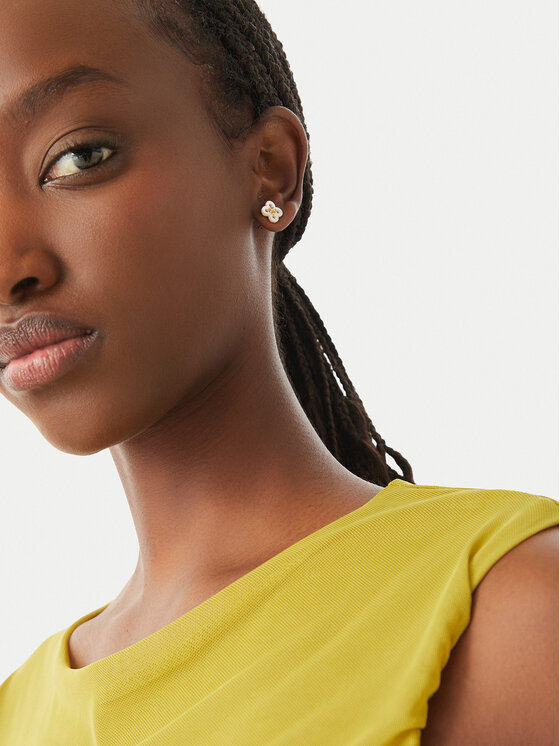 Tory Burch Tory Burch Auskarai Clover Stud Earring 184411 Auksinė