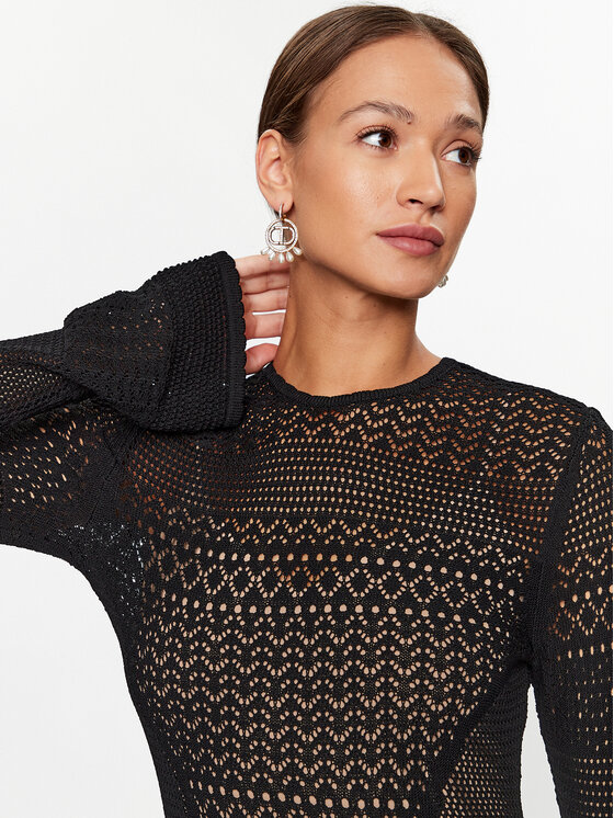 TWINSET TWINSET Φόρεμα υφασμάτινο 232TP3100 Μαύρο Regular Fit