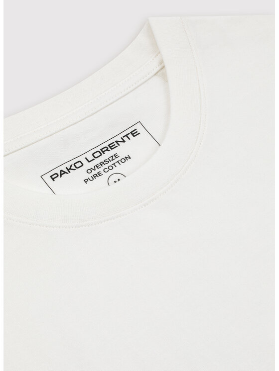 Pako Lorente Pako Lorente T-Shirt U25WB-TT-001 Biały Oversize