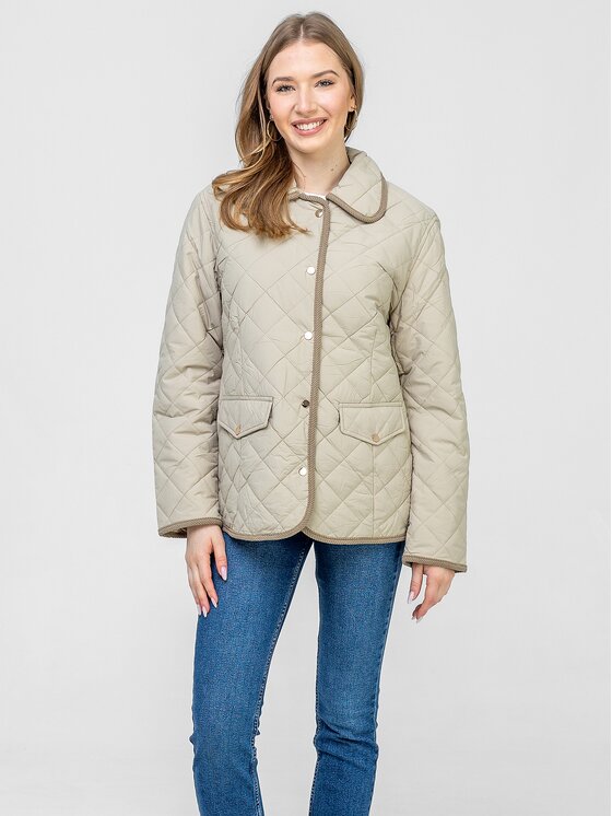 Perso Perso Bunda pro přechodné období BLE260882F Béžová Regular Fit