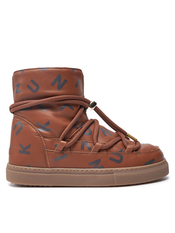 Inuikii Inuikii Sniego batai Full Leather Print 65202-088 Ruda