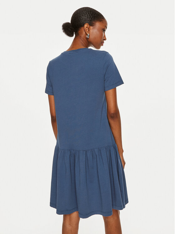 United Colors Of Benetton United Colors Of Benetton Vsakodnevna obleka 3U53DV01H Modra Relaxed Fit