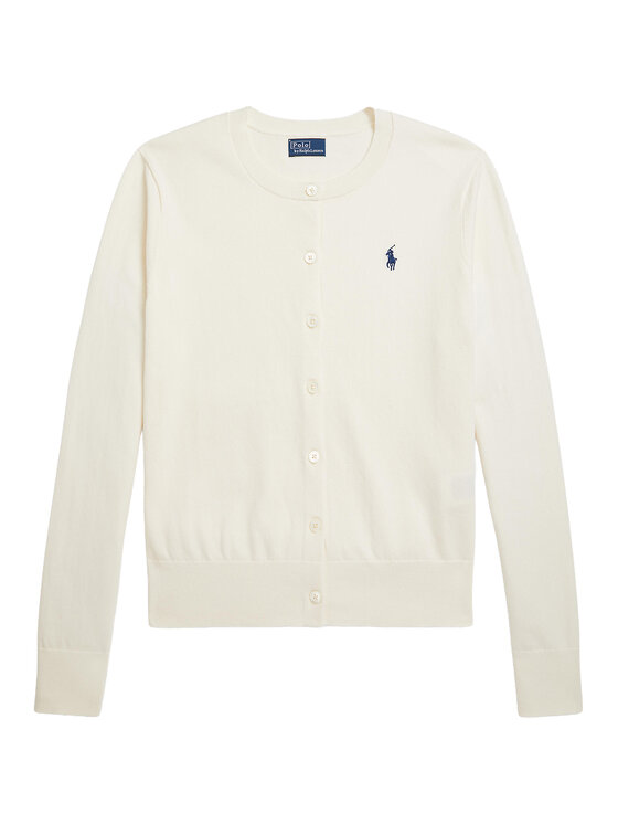 Polo Ralph Lauren Polo Ralph Lauren Kardigán 211971871003 Ekru Slim Fit