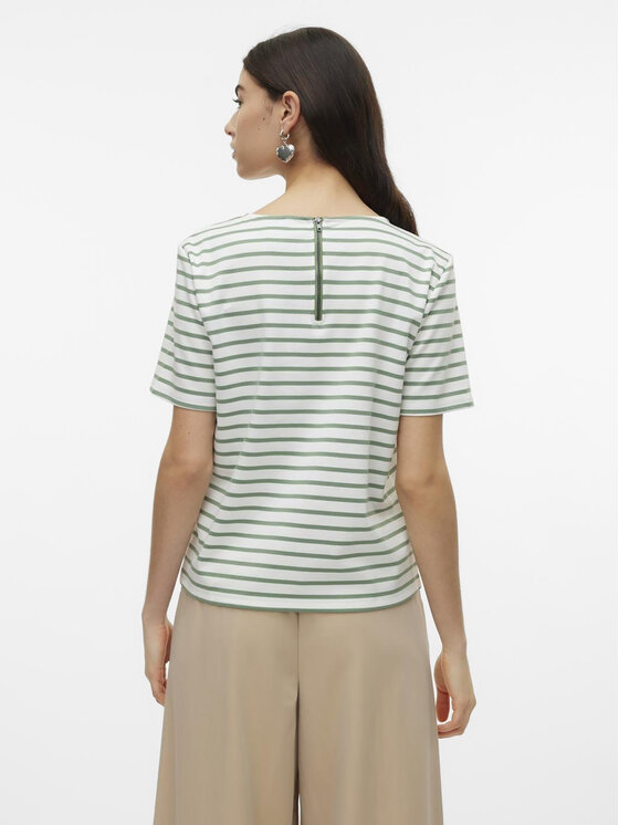 Vero Moda Vero Moda T-Shirt Abby 10304716 Zielony Regular Fit