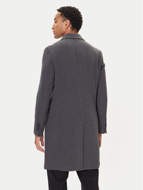 United Colors Of Benetton United Colors Of Benetton Wollmantel 2X59UN05M Grau Regular Fit