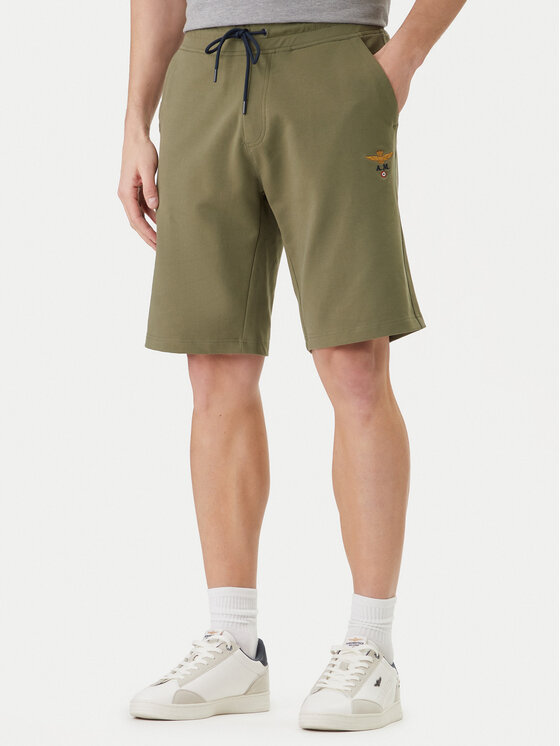 Aeronautica Militare Aeronautica Militare Sportshorts 261BF0032UF00674 Grün Regular Fit