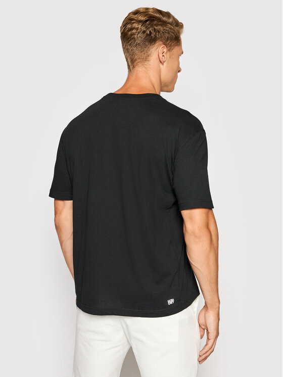 Lacoste Lacoste T-Shirt TH7618 Czarny Regular Fit