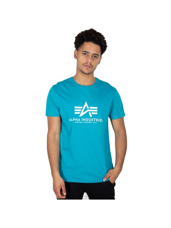 Alpha Industries Alpha Industries T-Shirt AI.100501-576-3XL Světle modrá Regular Fit