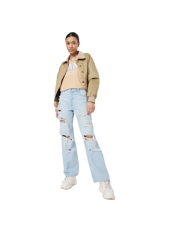 Karl Kani Karl Kani T-Shirt SERIF CROP BLOCK TEE Kolorowy Regular Fit
