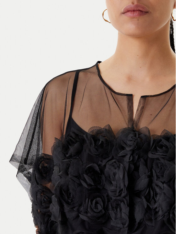 NORMA KAMALI NORMA KAMALI Koktélruha ST1253BDP31001 Fekete Loose Fit