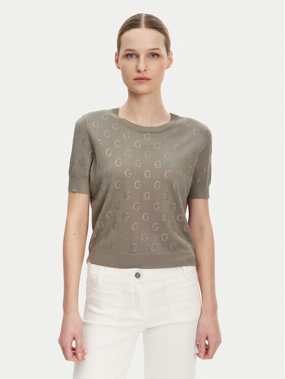 Guess Guess Pulover W5GR05 Z3D60 Maro Regular Fit