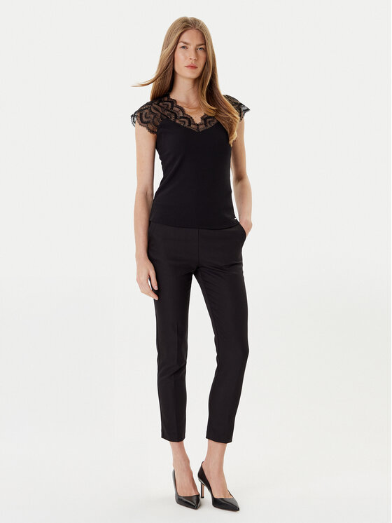 Morgan Morgan Bluzka 251-DELI Czarny Slim Fit