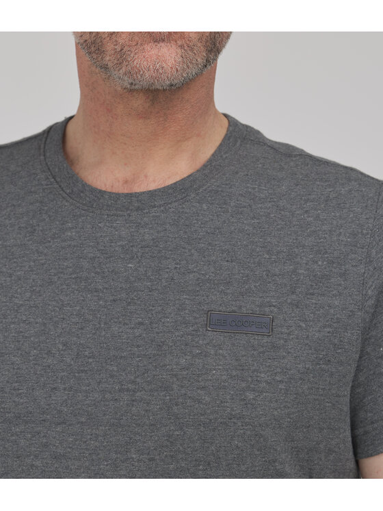 Lee Cooper Lee Cooper T-Shirt SIMPLE Szary Regular Fit