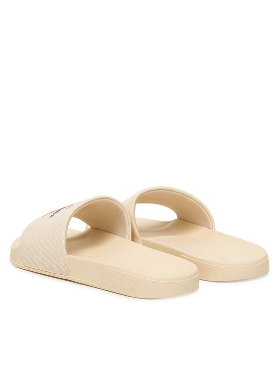 Calvin Klein Calvin Klein Klapki Ess Slide Cv HW0HW02958 Beżowy