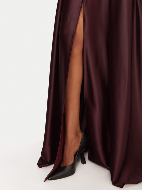 Rinascimento Rinascimento Abendkleid CFC0020046002 Dunkelrot Slim Fit