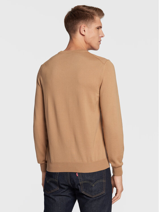 BOSS Boss Pulover Baram-L 50476363 Rjava Regular Fit