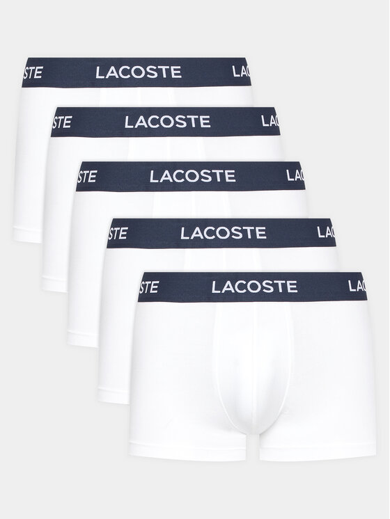 Lacoste Set Od 5 Pari Bokserica 5H5203 Bijela