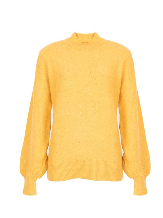 Silvian Heach Silvian Heach Sweter CVA22189LU | Melisia Żółty Regular Fit
